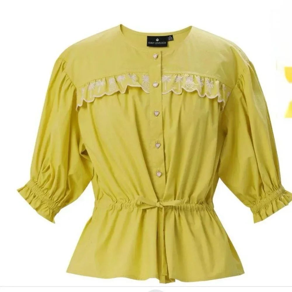 The Chartreuse Pineapple Blouse